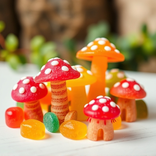 Colorful Magic Mushroom Gummies