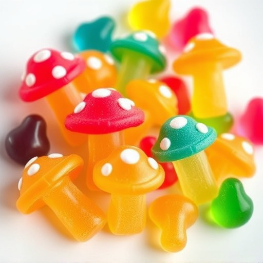 Colorful Magic Mushroom Gummies