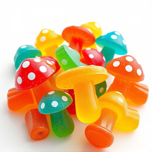 Colorful Magic Mushroom Gummies