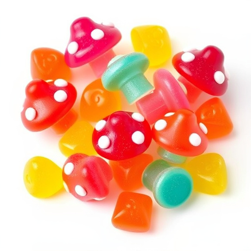 Colorful Magic Mushroom Gummies