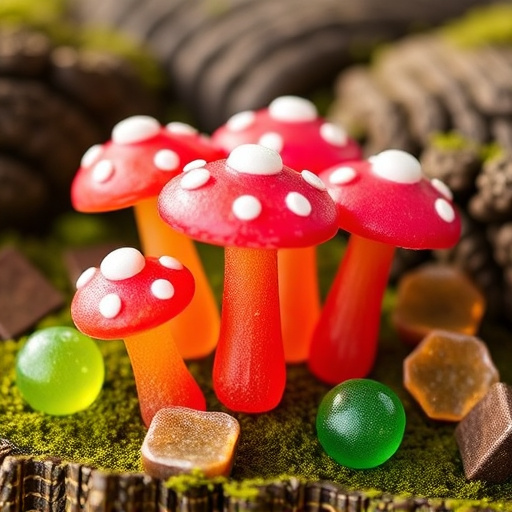 Colorful Magic Mushroom Gummies