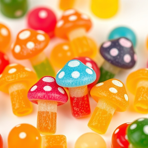 Colorful Magic Mushroom Gummies