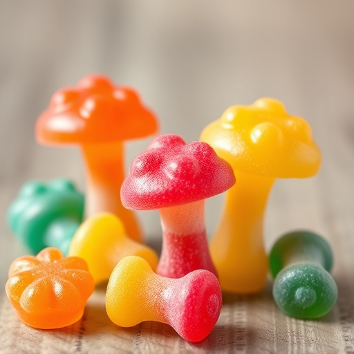 Colorful Magic Mushroom Gummies