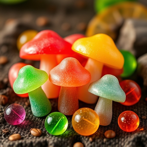 Colorful Magic Mushroom Gummies