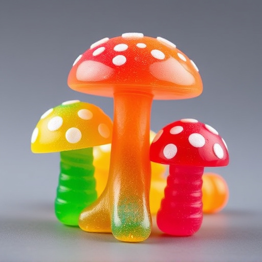 Colorful Magic Mushroom Gummies