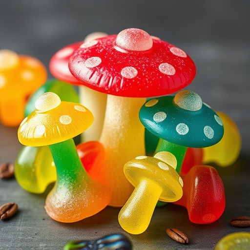 Colorful Magic Mushroom Gummies
