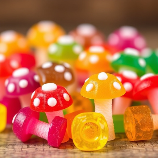 Colorful Magic Mushroom Gummies