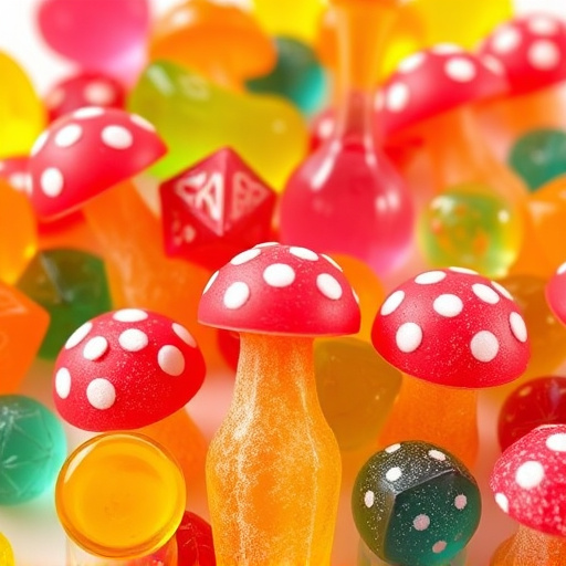 Colorful Magic Mushroom Gummies