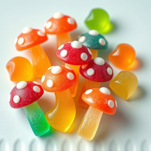 Colorful Magic Mushroom Gummies