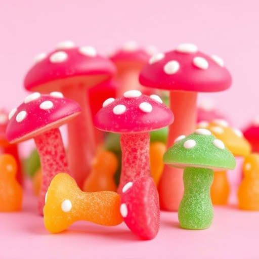 Colorful Magic Mushroom Gummies