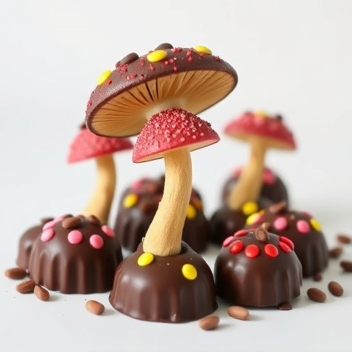 Magic Mushroom Chocolates Packaging Shots