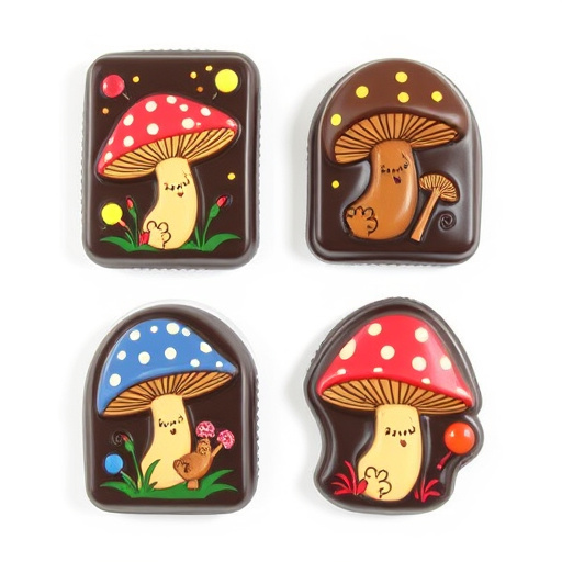 Magic Mushroom Chocolates Packaging Shots