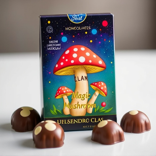 Magic Mushroom Chocolates Packaging Shots