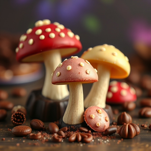 Magic Mushroom Chocolates Packaging Shots