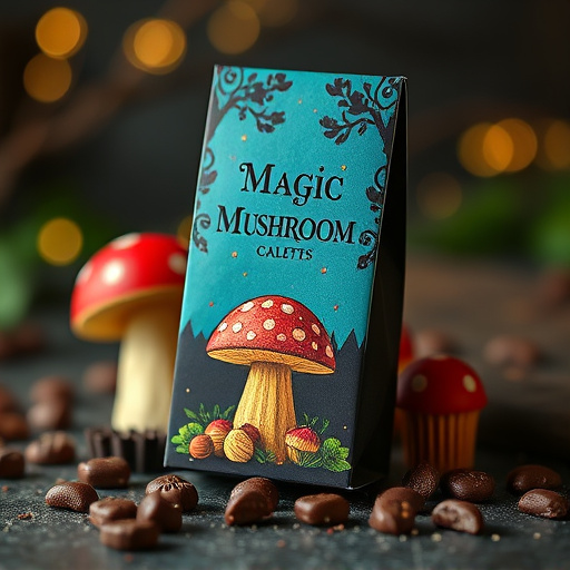 Magic Mushroom Chocolates Packaging Shots