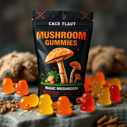 Magic Mushroom Gummies Packaging Shots