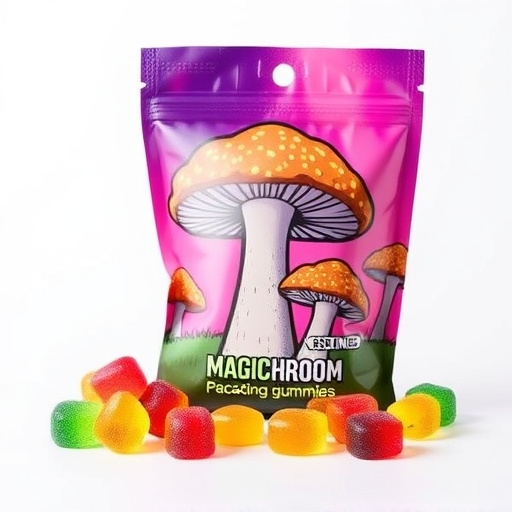 Magic Mushroom Gummies Packaging Shots