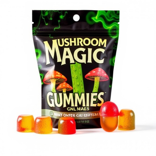 Magic Mushroom Gummies Packaging Shots