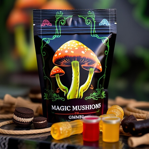 Magic Mushroom Gummies Packaging Shots