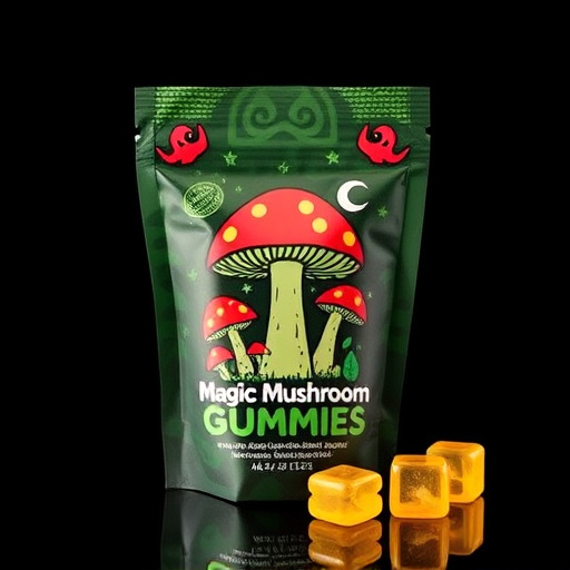 Magic Mushroom Gummies Packaging Shots