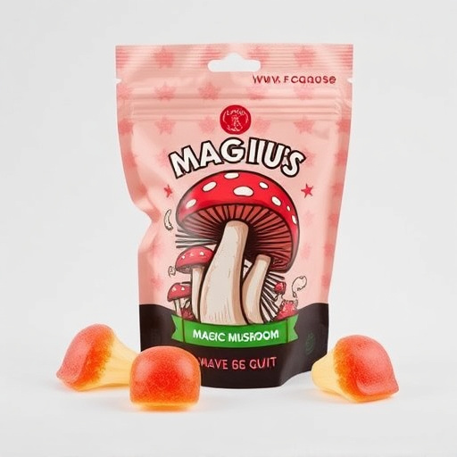 Magic Mushroom Gummies Packaging Shots