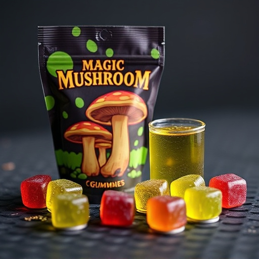 Magic Mushroom Gummies Packaging Shots