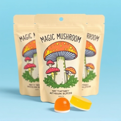 Magic Mushroom Gummies Packaging Shots