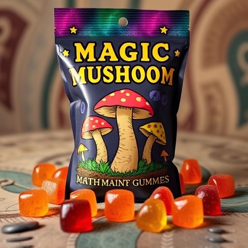 Magic Mushroom Gummies Packaging Shots
