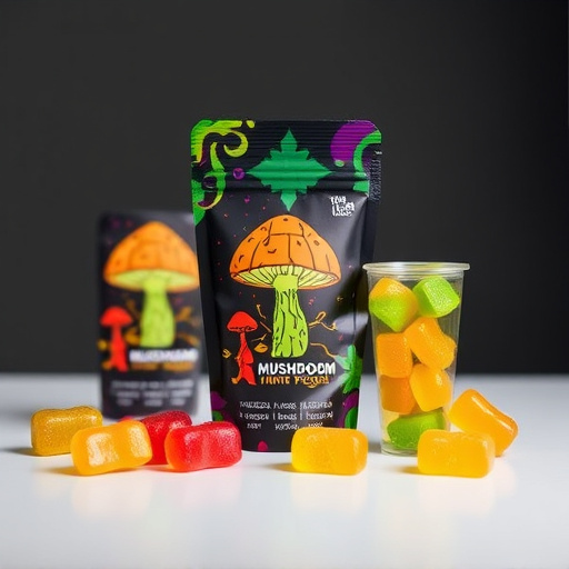 Magic Mushroom Gummies Packaging Shots