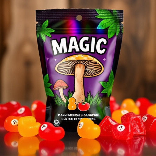 Magic Mushroom Gummies Packaging Shots