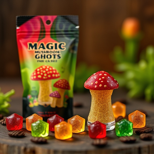 Magic Mushroom Gummies Packaging Shots