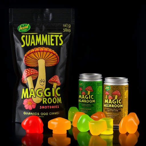 Magic Mushroom Gummies Packaging Shots