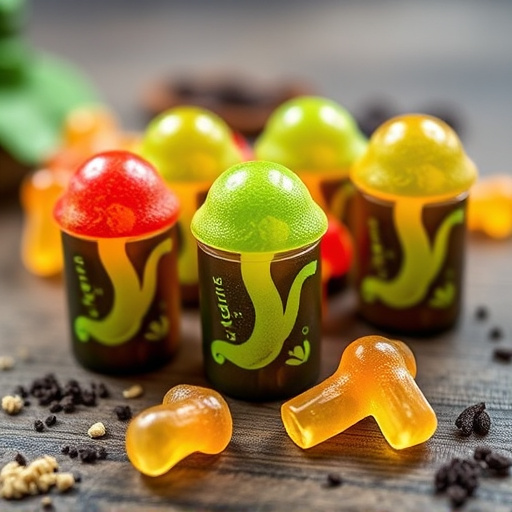 Magic Mushroom Gummies Packaging Shots