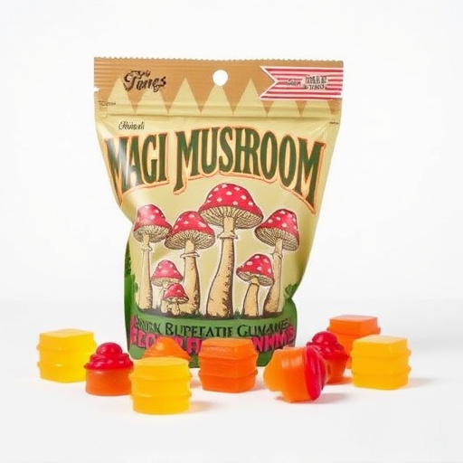 Magic Mushroom Gummies Packaging Shots