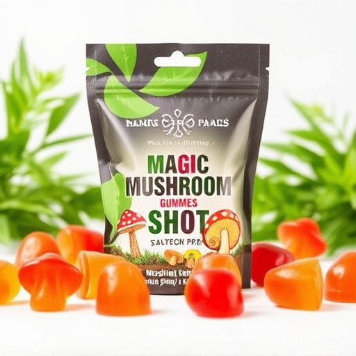 Magic Mushroom Gummies Packaging Shots