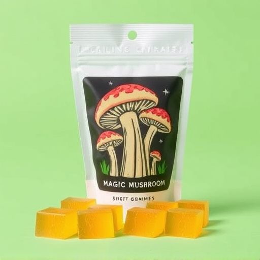 Magic Mushroom Gummies Packaging Shots