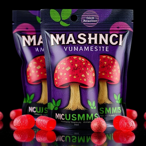 Magic Mushroom Gummies Packaging Shots