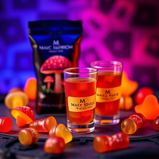 Magic Mushroom Gummies Packaging Shots