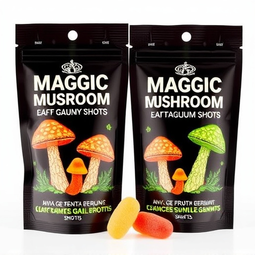 Magic Mushroom Gummies Packaging Shots