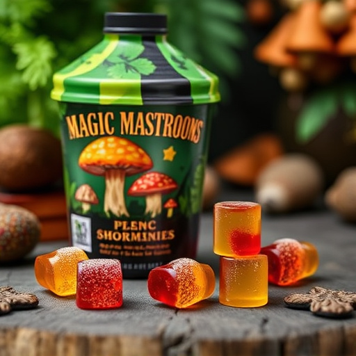 Magic Mushroom Gummies Packaging Shots