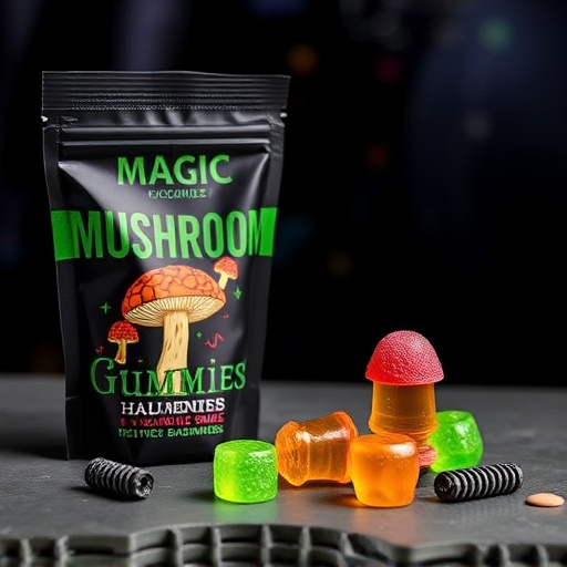 Magic Mushroom Gummies Packaging Shots