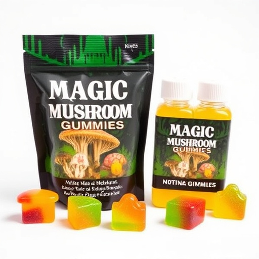 Magic Mushroom Gummies Packaging Shots