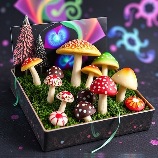 Psilocybin Magic Mushroom Chocolates Display