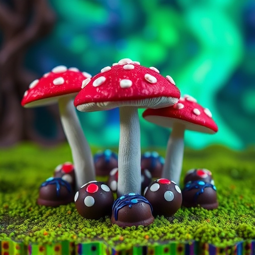 Psilocybin Magic Mushroom Chocolates Display