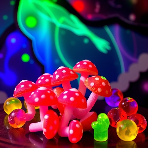 Psilocybin Magic Mushroom Gummies Display