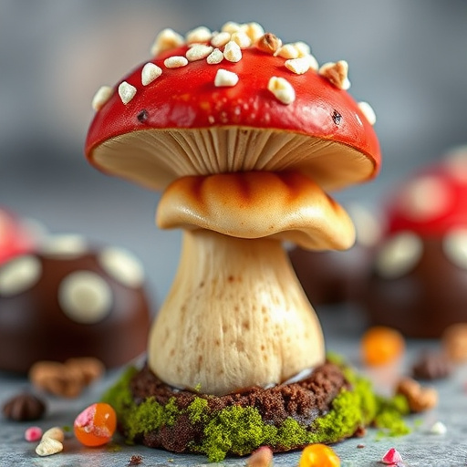 Stacked Magic Mushroom Chocolates Macro