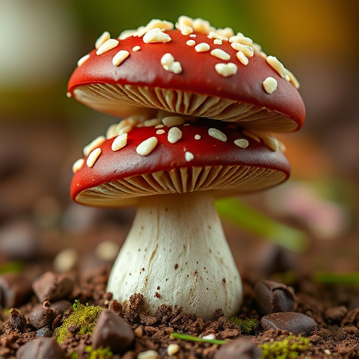 Stacked Magic Mushroom Chocolates Macro