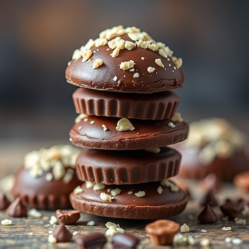 Stacked Magic Mushroom Chocolates Macro