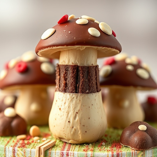 Stacked Magic Mushroom Chocolates Macro