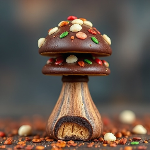 Stacked Magic Mushroom Chocolates Macro